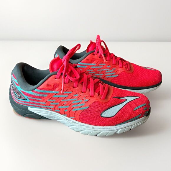 Brooks Pure Cadence 5 Women’s Bright Red/Pink Sneakers Size 9 Medium - Picture 1 of 9